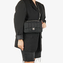 Chanel Black Sport Line Chocolate Bar Single Flap Bag