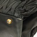 Miu Miu Matelasse Black Leather Tote Bag