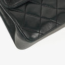 Chanel Vintage Classic Medium Double Flap Bag in Quilted Black Lambskin with 24-karat Gold-Plated Hardware