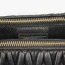 Miu Miu Matelasse Black Leather Tote Bag