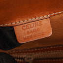 Celine Vintage Macadam Triomphe Brown Drawstring Bucket Bag