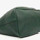 Prada Dark Green Leather Hobo Bag
