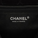 Chanel Medium Black Shearling Pearl Flap Bag