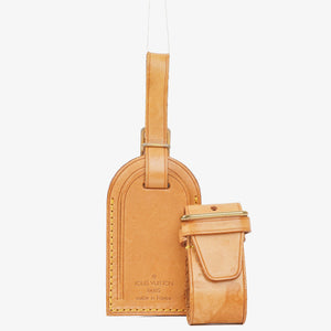 Louis Vuitton Leather Name Tag And Handles Holder