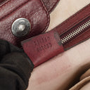 Gucci Bamboo Top Handle Burgundy Lerahter Tote Bag