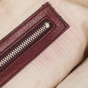 Gucci Bamboo Top Handle Burgundy Lerahter Tote Bag