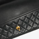 Chanel Vintage Classic Medium Double Flap Bag in Quilted Black Lambskin with 24-karat Gold-Plated Hardware