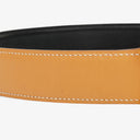Hermes 30mm Leather Reversible Tan H Belt Size 70