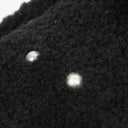 Chanel Medium Black Shearling Pearl Flap Bag
