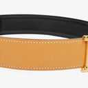 Hermes 30mm Leather Reversible Tan H Belt Size 70
