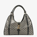 Gucci Jackie Bardot Crystal GG Canvas Shoulder Bag&nbsp;