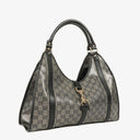 Gucci Jackie Bardot Crystal GG Canvas Shoulder Bag&nbsp;