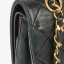 Chanel Vintage Classic Medium Double Flap Bag in Quilted Black Lambskin with 24-karat Gold-Plated Hardware