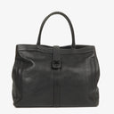 Chanel CC Black Leather Tote Bag