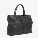 Chanel CC Black Leather Tote Bag