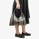 Gucci Jackie Bardot Crystal GG Canvas Shoulder Bag&nbsp;