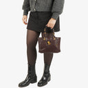 Bottega Veneta Intrecciato Brown Capri Tote Bag
