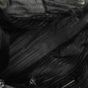 Prada Balck Nylon Satchel Tessuto Bow Shoulder Bag