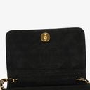 Chanel Classic Full Flap Bag Black Quilted Suede