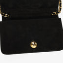 Chanel Classic Full Flap Bag Black Quilted Suede