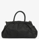 Prada Balck Nylon Satchel Tessuto Bow Shoulder Bag