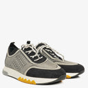 Hermes Men's Addict Knit Fabric with Leather Sneakers