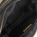Miu Miu Matelasse Black Leather Shoulder Bag