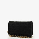 Chanel Classic Full Flap Bag Black Quilted Suede