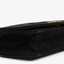 Chanel Classic Full Flap Bag Black Quilted Suede
