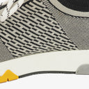 Hermes Men's Addict Knit Fabric with Leather Sneakers