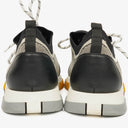 Hermes Men's Addict Knit Fabric with Leather Sneakers
