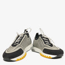 Hermes Men's Addict Knit Fabric with Leather Sneakers