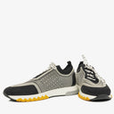 Hermes Men's Addict Knit Fabric with Leather Sneakers