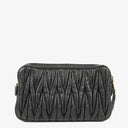 Miu Miu Matelasse Black Leather Shoulder Bag