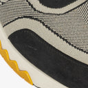 Hermes Men's Addict Knit Fabric with Leather Sneakers