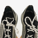 Hermes Men's Addict Knit Fabric with Leather Sneakers