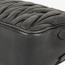 Miu Miu Matelasse Black Leather Shoulder Bag