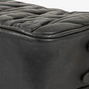 Miu Miu Matelasse Black Leather Shoulder Bag