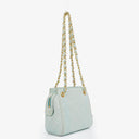 Chanel Light Blue Matelasse Chain Mini Bag