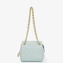Chanel Light Blue Matelasse Chain Mini Bag