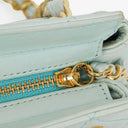 Chanel Light Blue Matelasse Chain Mini Bag