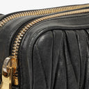 Miu Miu Matelasse Black Leather Shoulder Bag