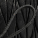 Miu Miu Matelasse Black Leather Shoulder Bag