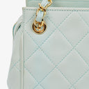 Chanel Light Blue Matelasse Chain Mini Bag