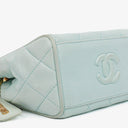 Chanel Light Blue Matelasse Chain Mini Bag