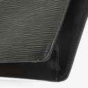 Louis Vuitton Pochette Sellier Dragonne Black EPI Leather Clutch Bag