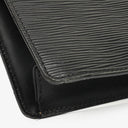 Louis Vuitton Pochette Sellier Dragonne Black EPI Leather Clutch Bag