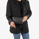 Miu Miu Matelasse Black Leather Shoulder Bag