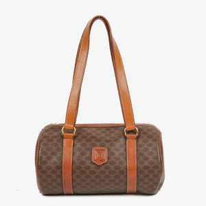 Celine Macadam Coated Canvas Boston Bag