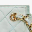Chanel Light Blue Matelasse Chain Mini Bag